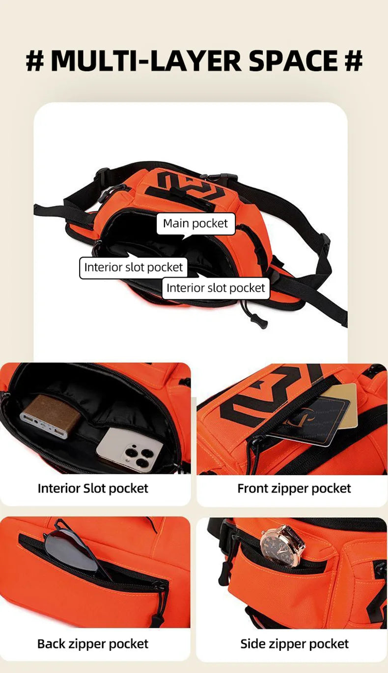 Camping Cycling Chest Bag Tactical Outdoor Sports Hiking Hunting Motorcycle Bike Run Fishing Trvael Backpack Waist Fanny Pack