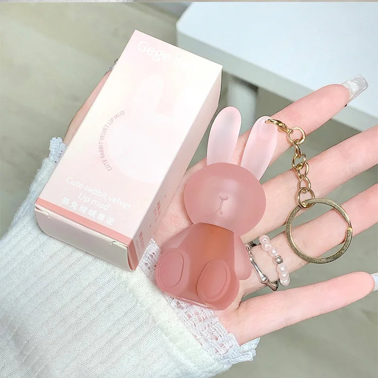 Gege Bear Rabbit Lip Glaze, Matte Velvet Lip Clay