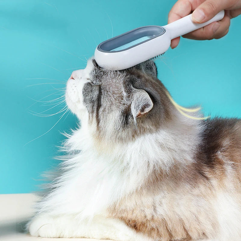 Clean Cat Dog Hair Removal Comb with Wipes Upgraded Pet Brush Katten Accessories Gatos Productos para mascotas Grooming Supplies