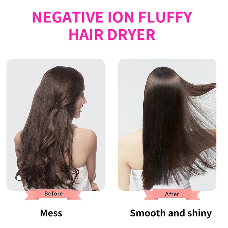 Hair Dryer Hot Air Brush Styler and Volumizer Hair Straightener Curler Comb Roller One Step Electric Ion Blow Dryer Brush