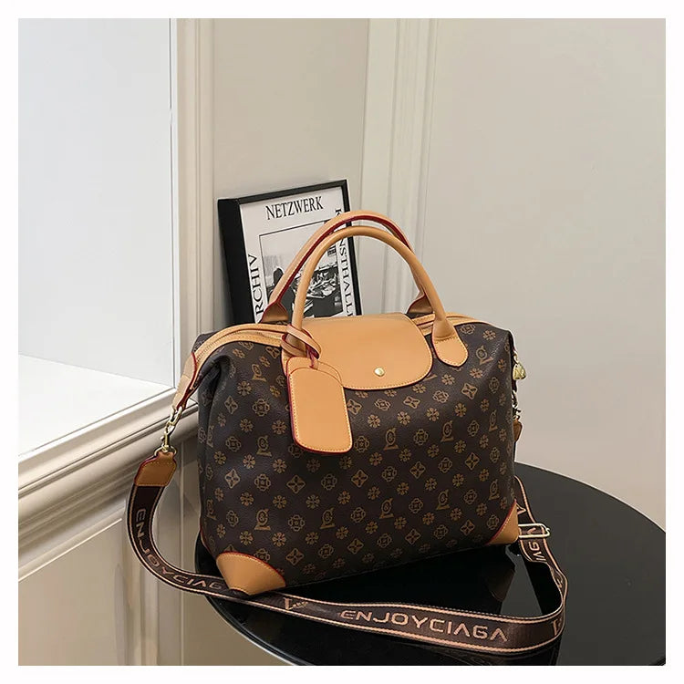 2025 New Large-Capacity Portable Tote Bag — Fashionable, Leisure & Travel-Ready, Versatile Shoulder/Crossbody Bag for Women