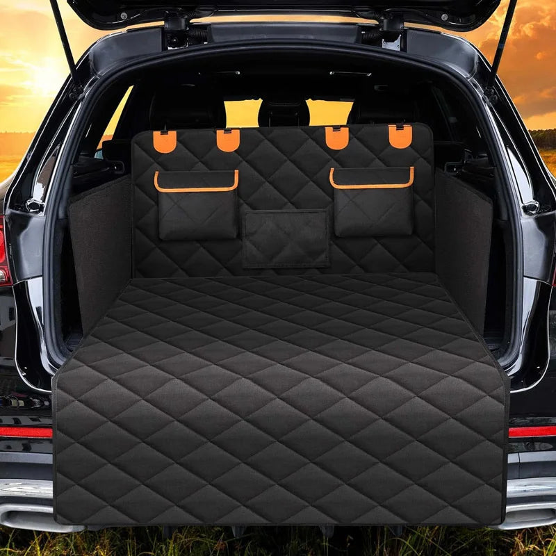 Waterproof Dog Car Seat Cover Trunk Case Dog Car Transporter Travel Mat Pad Dog Carriers Hammock For Small Medium Large Dogs
