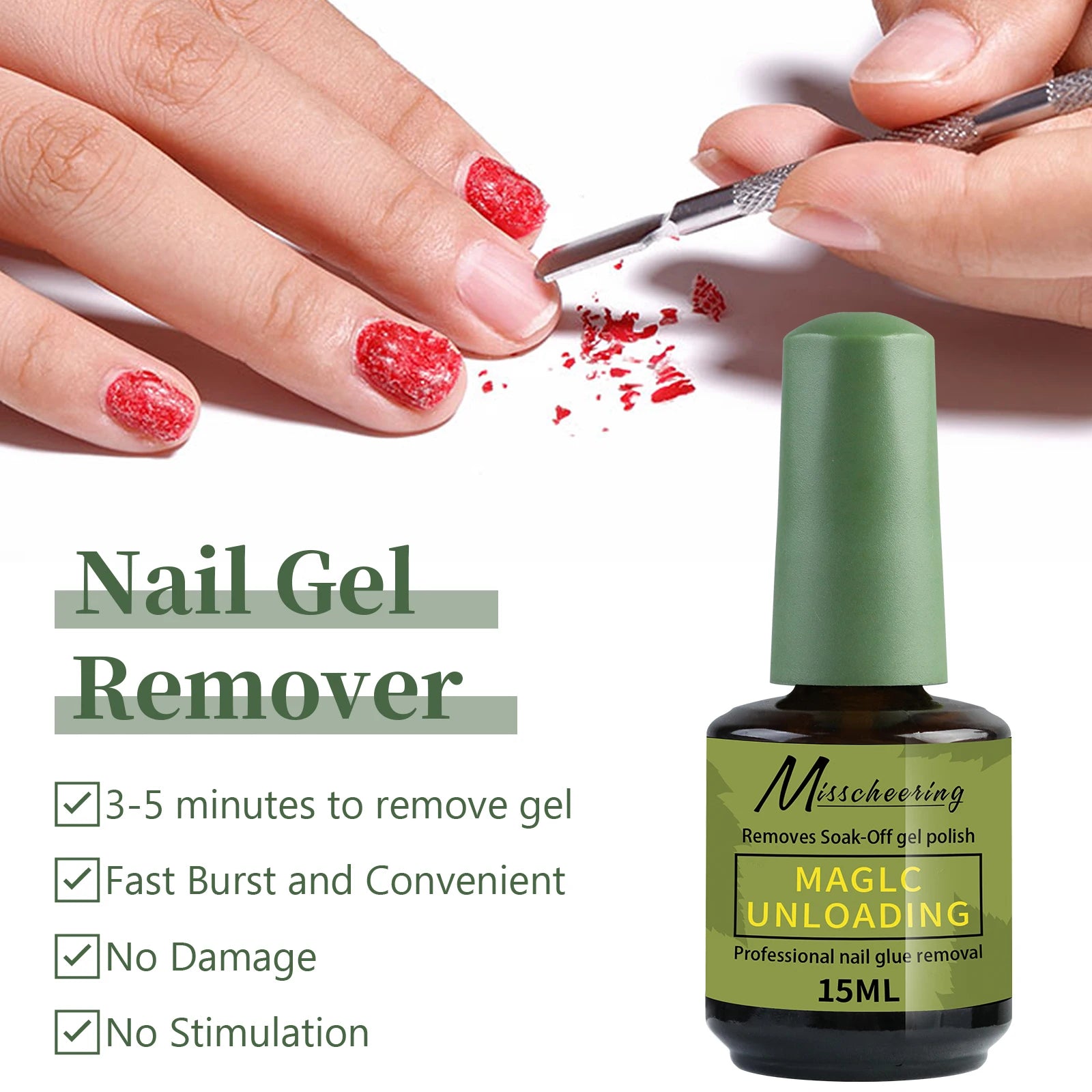 15ml Magic Fast Nail Gel Polish Remover