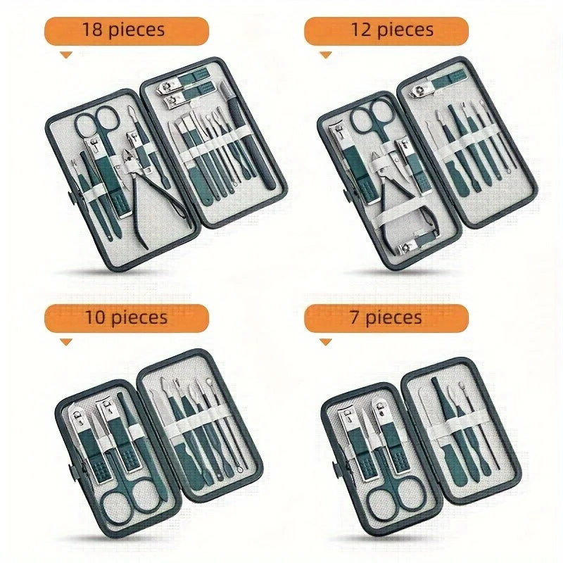 Nail Care Kit Stainless Steel Manicure & Pedicure Set