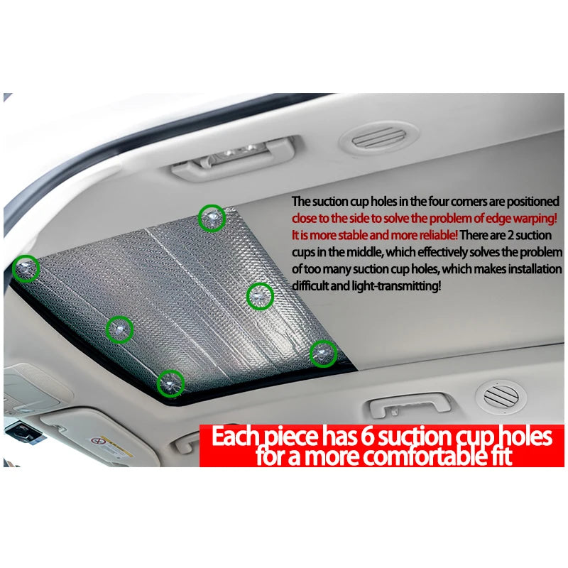 2x Sunroof Sunshade for MG ZS MGZS 2018~2024 2023 2022 2020 Car Sunroof Sunshade Window Sun Shade Stickers Parts Car Sun Visor