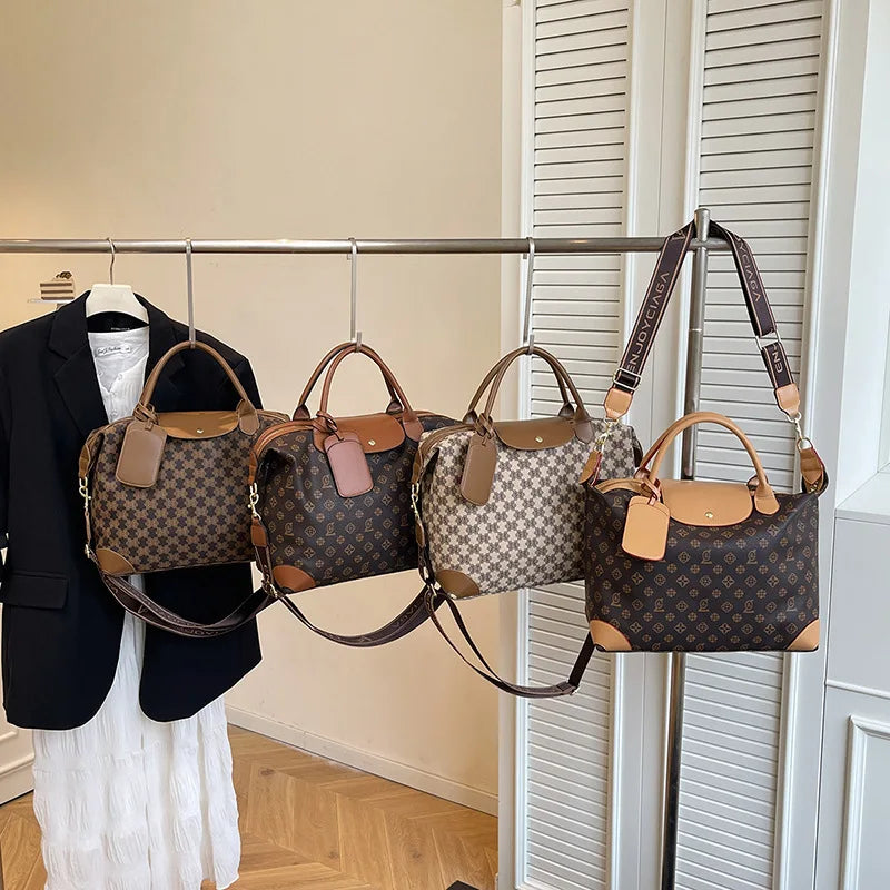 2025 New Large-Capacity Portable Tote Bag — Fashionable, Leisure & Travel-Ready, Versatile Shoulder/Crossbody Bag for Women