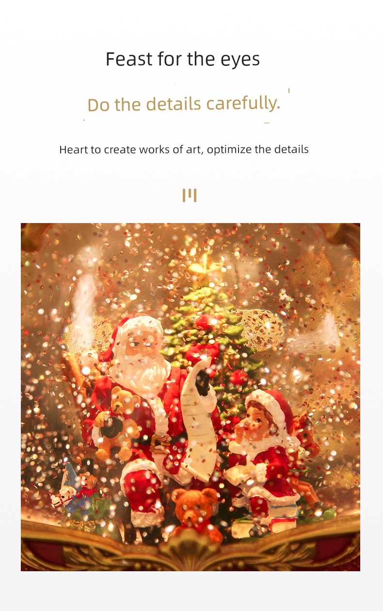 Christmas Tree Decoration Scene Decoration Decoration Elderly Snowflake Desktop Small Night Lamp Kids Gift Decoration Atmosphere