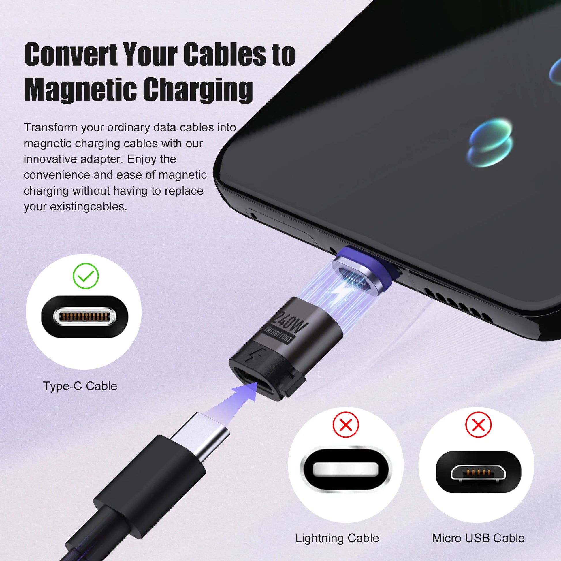 240W Quick Fast Charging Magnetic Adapter for ipad Xiaomi 120W 100W Laptop bend Cable extend Strong Magnet Replace for Magsafe