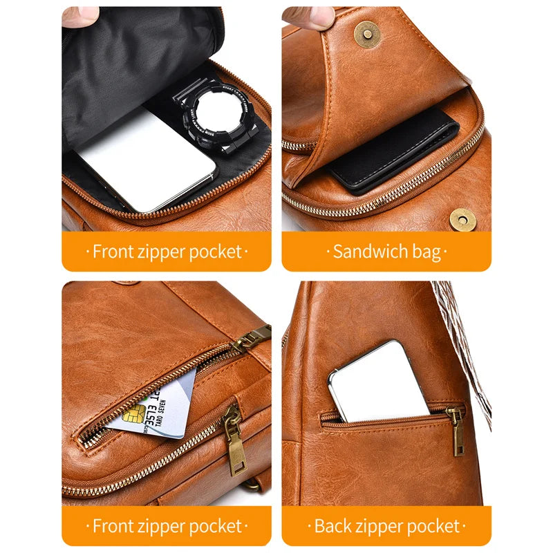 Couple Chest Bag Fashion Versatile Summer Crossbody Bags For Men Women Multi functional Waterproof Breathable Small Backpack