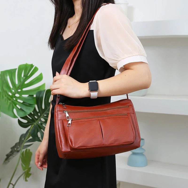 Women's Bag 2025 Trend Korean Handbags Designer Luxury Brand Ladies Shoulder Bags Soft Leather Fashion Versatile Crossbody Bag