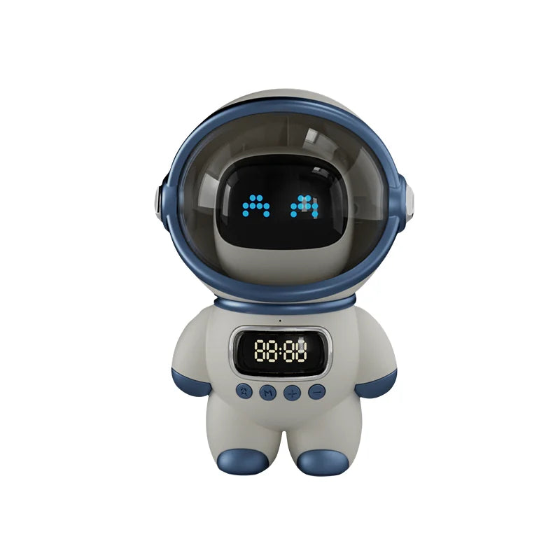 New portable wireless audio speaker, Smart Astronaut Bluetooth speaker with nightlight, FM radio, subwoofer, music speaker