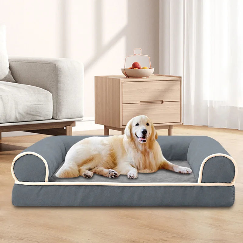 Winter Pet Dog Bed Sofa Deep Sleep Memory Foam Dog Bed Small Medium Large Square Thickened Warm Mat Kennel Dog Products