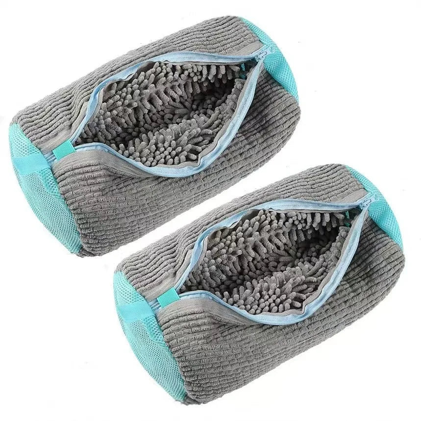 Laundry Bag Shoe Washing Bag Padded Net Protector For Fluffy Fibers Polyester Machine Friendly Drying Wash Bags For Shoes