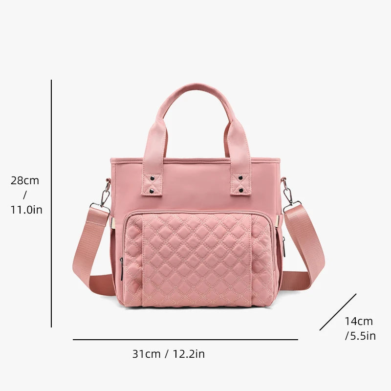 Extra Large Capacity Fashionable Lunch Bag Hot-pressed Waterproof and Leak-proof Storage Bag Travel Bag Picnic Bag Mommy Bag