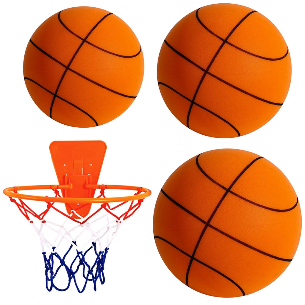 Bouncing Mute Ball Indoor Silent Basketball 24/21/18cm Silent Soft Foam Basketball Child Sports Toy Game Bounce Basket Balls