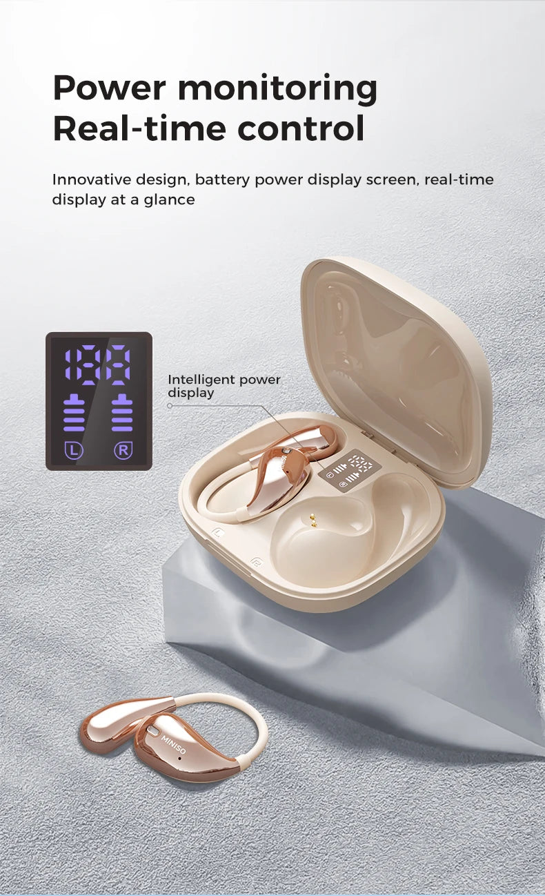 MINISO X33 Earphone Bluetooth 5.4 True Wireless Earbuds Low Latency Headphones Superb Bass HiFi Sport Headset With Mic