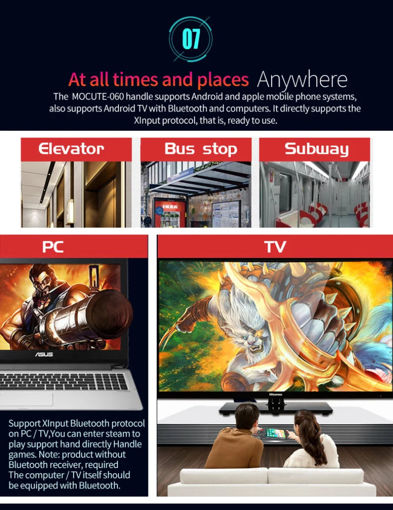 Mobile Controller Pubg For iPhone Android Cell Phone Gamepad Control Bluetooth Joystick Trigger Game Pad Cellphone Smartphone