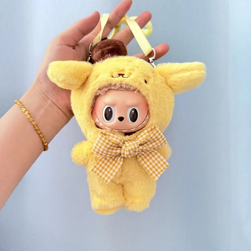 Cute Animals for Labubu Doll Clothing Set Hat 17cm Clothes Shoes Doll DIY Accessories Training Sitting Party Games Toys Gifts