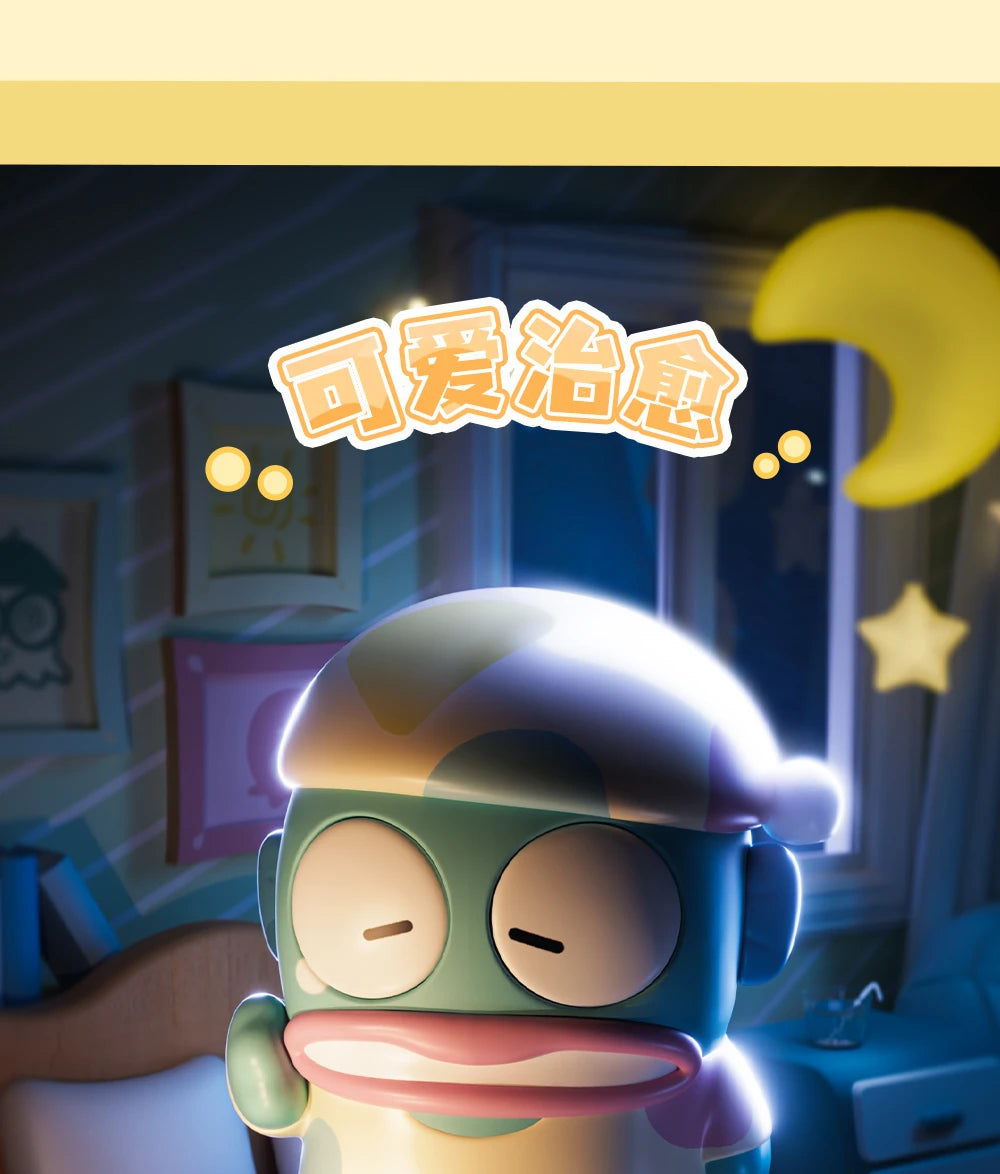 Genuine Sanrio Hangyodon Life Diary Series Light Night Blind Box Toys Anime Hangyodon Ugly Fish Girls Room Night Lamp Decor Gift