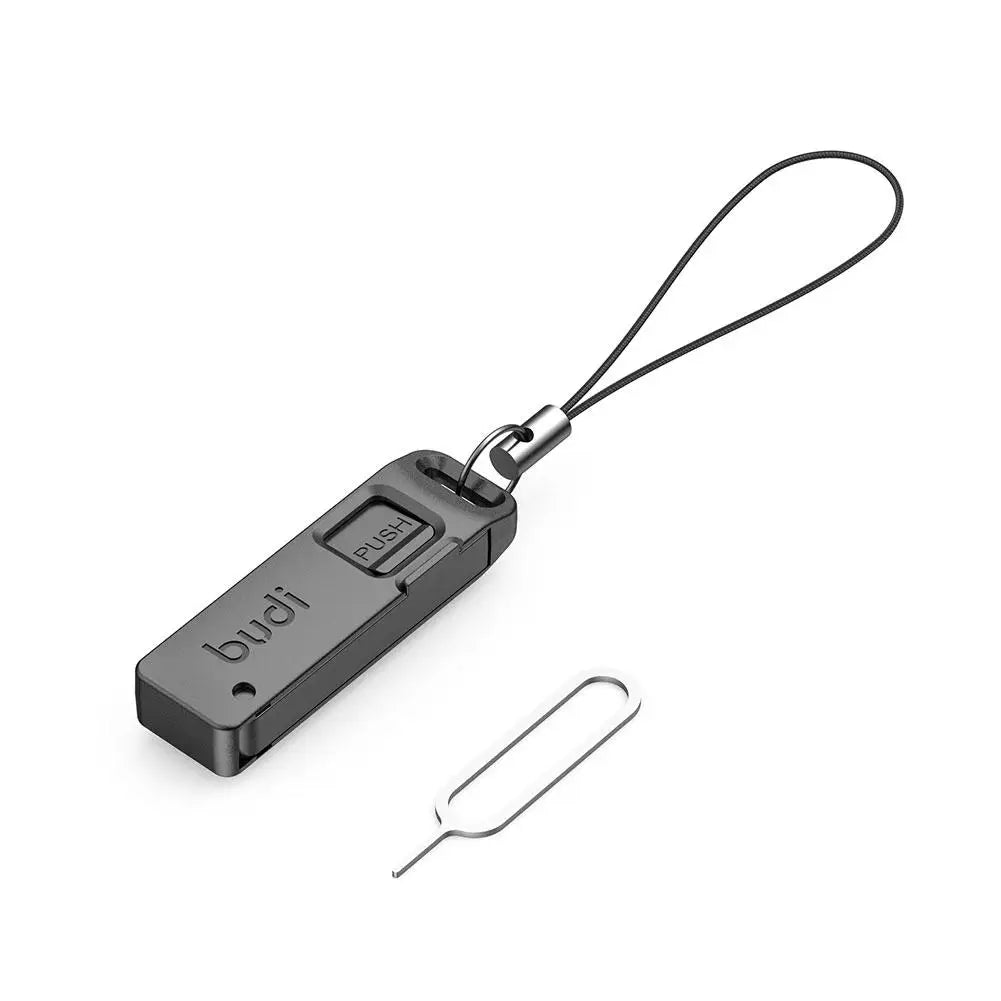 BUDI Anti-Lost Sim Card Eject Pin Needle Storage Box