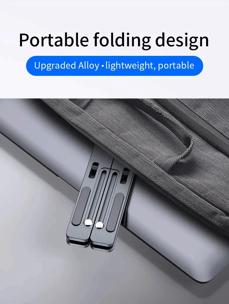 Laptop Aluminum Alloy Stand Ergonomic Foldabl Desktop Stand Flat Stand Mobile Phone Stand Laptop Radiator Portable Foldabl Stand