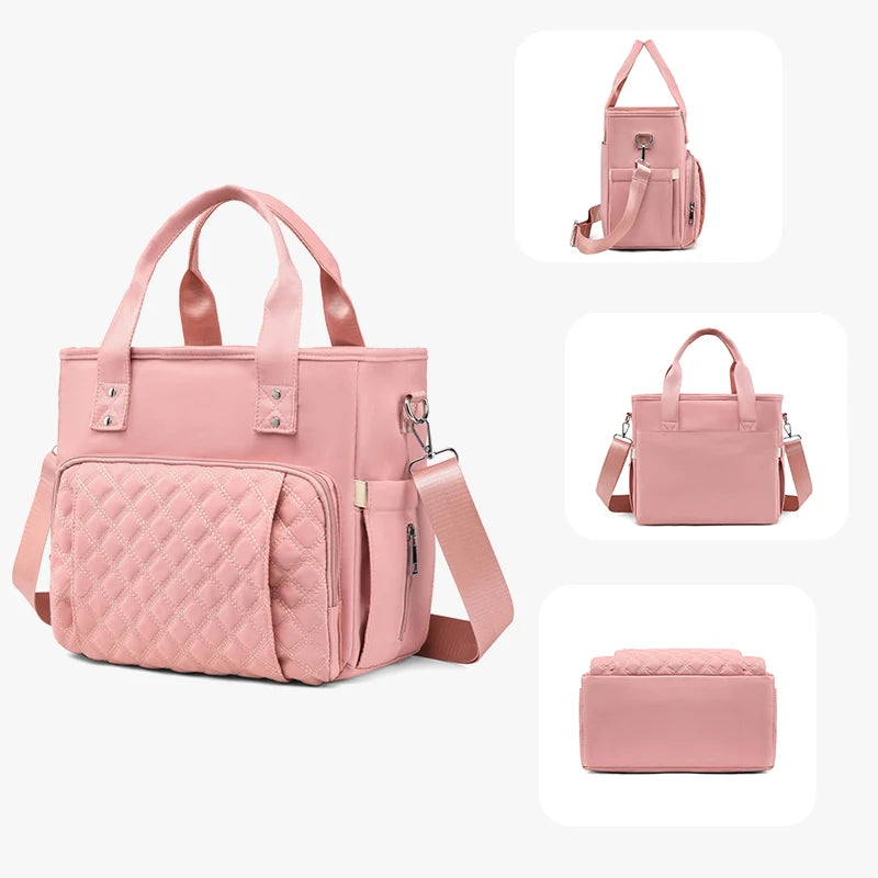 Extra Large Capacity Fashionable Lunch Bag Hot-pressed Waterproof and Leak-proof Storage Bag Travel Bag Picnic Bag Mommy Bag