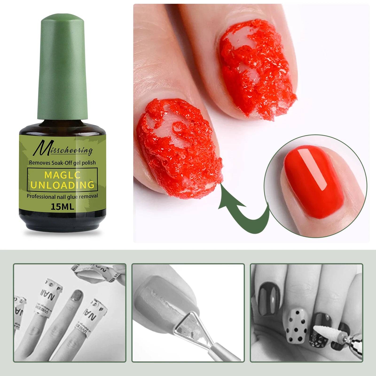 15ml Magic Fast Nail Gel Polish Remover
