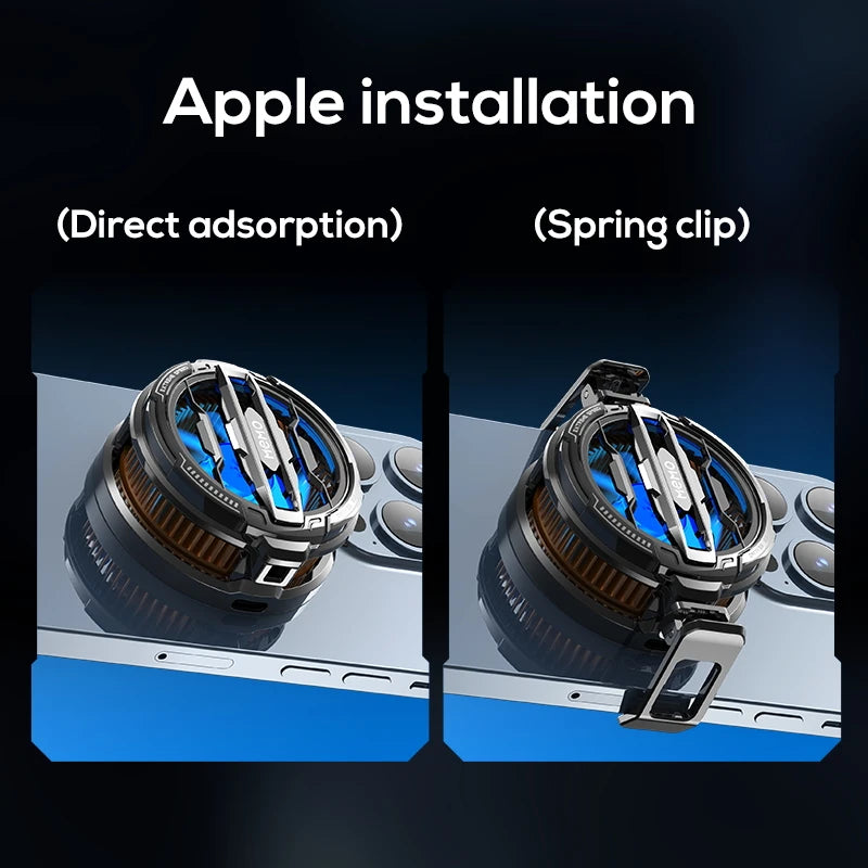 MEMO Magnetic mobile phone radiator: extremely fast freezing and cooling, quiet and easy to clean, full model adaptability