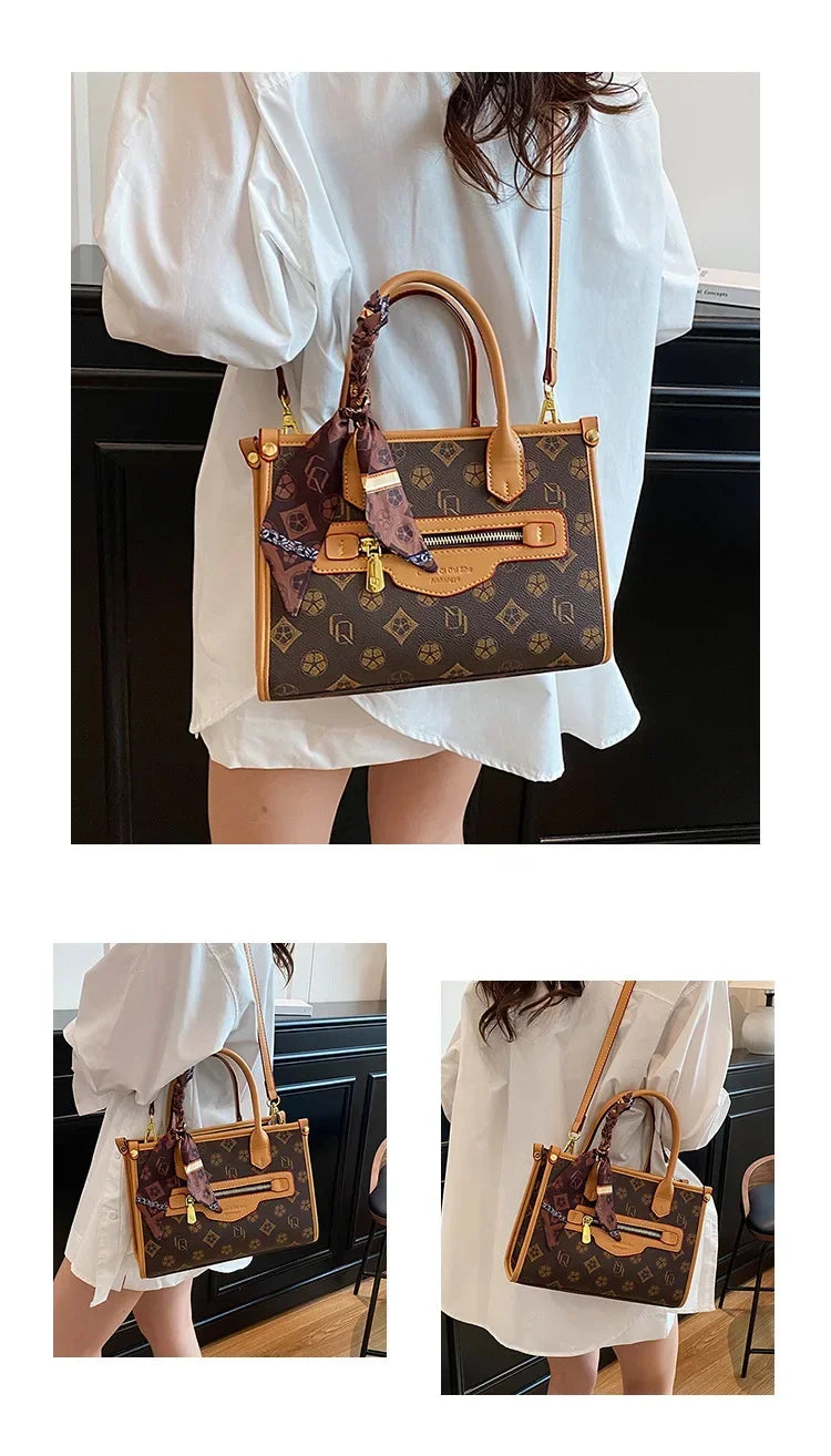 2025 New Womens Minimalist Tote Bag Large Capacity Practical Design Perfect Companion for Daily Commuting Travel