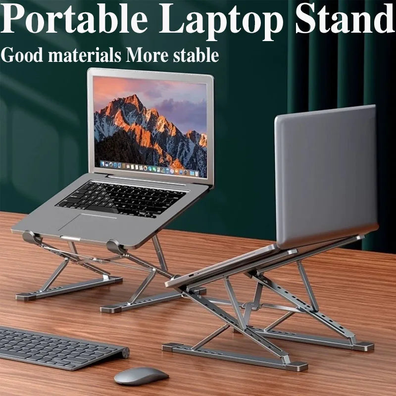 Laptop Aluminum Alloy Stand Ergonomic Foldabl Desktop Stand Flat Stand Mobile Phone Stand Laptop Radiator Portable Foldabl Stand