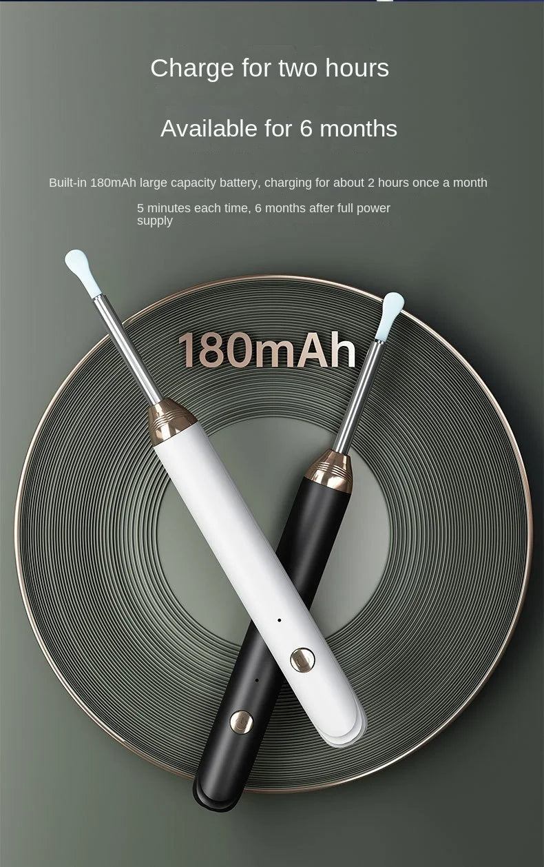 Tinsol Smart Visual Ear Cleaner 1296P Ear Sticks Otoscope USB C Charging Endoscope Wax Removal Tool Earpick Camera Health Care