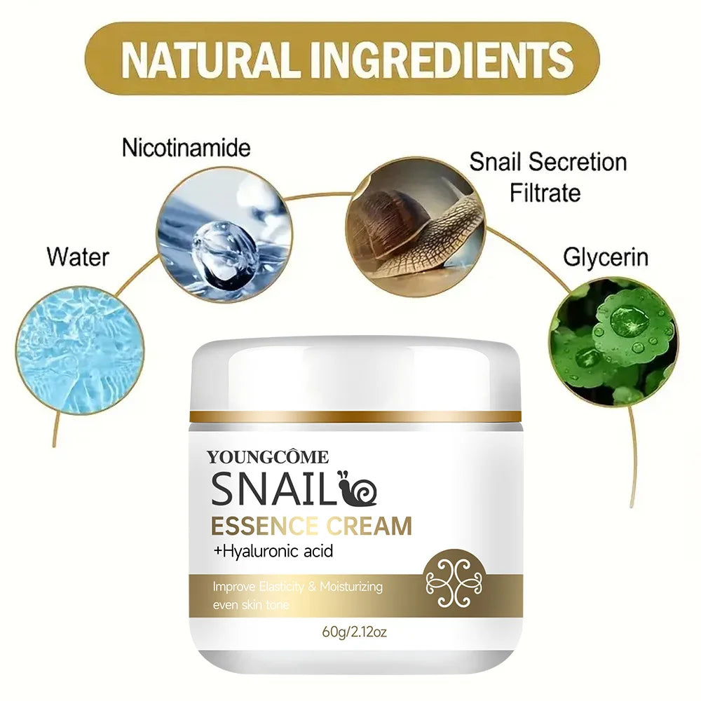 Snail essence cream with hyaluronic acid,Retinol Moisturizing Firming Lightening Repairing Smooth Skincare Whitening Creams