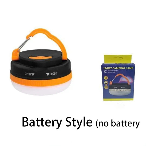 MuqiNush Rechargeable Hanging Type LED Camp Lantern Magnet Base Portable Tent Light With 3 Modes for Camping Hiking Fishing