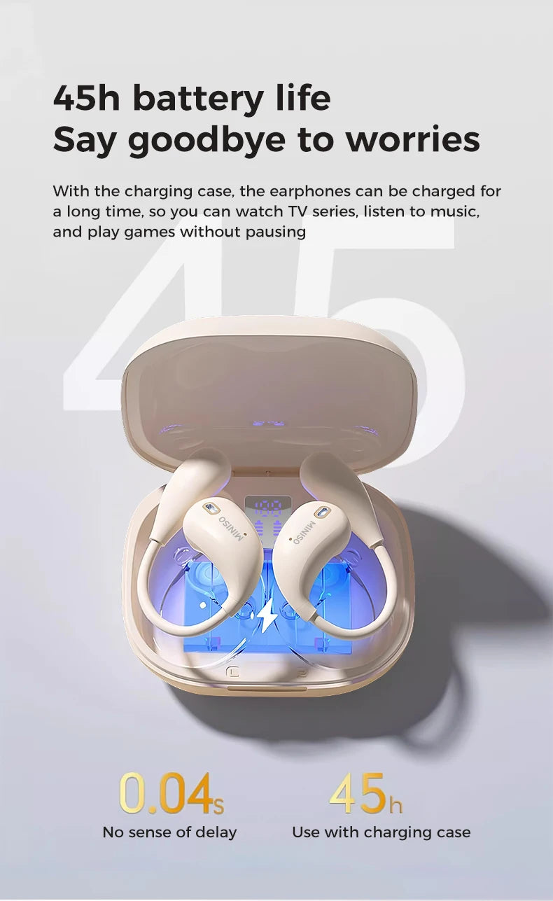 MINISO X33 Earphone Bluetooth 5.4 True Wireless Earbuds Low Latency Headphones Superb Bass HiFi Sport Headset With Mic