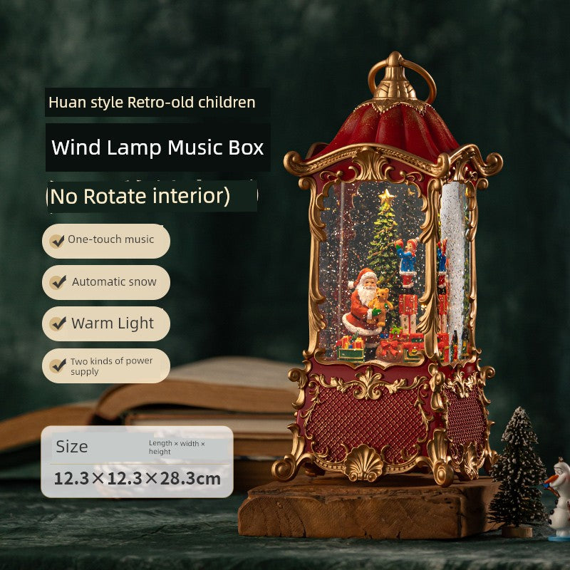 Christmas Tree Decoration Scene Decoration Decoration Elderly Snowflake Desktop Small Night Lamp Kids Gift Decoration Atmosphere