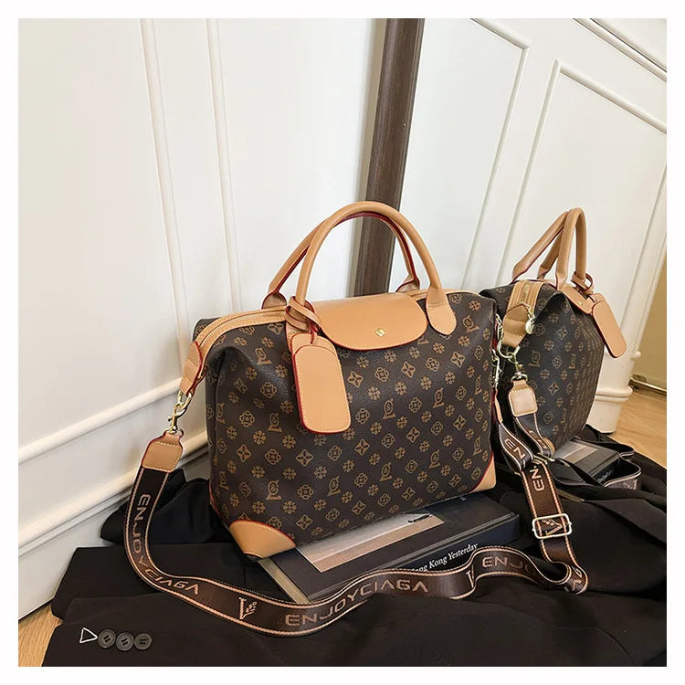 2025 New Large-Capacity Portable Tote Bag — Fashionable, Leisure & Travel-Ready, Versatile Shoulder/Crossbody Bag for Women
