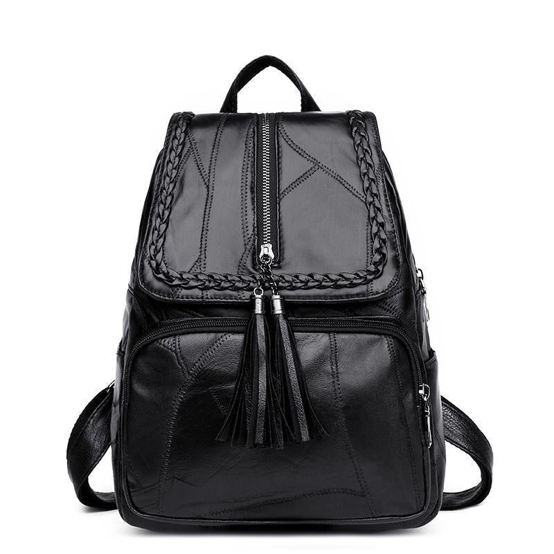 Women's Designer Backpack Casual Shoulder Bags for Women High Quality Leather Backpacks Female School Bags for Teenage Girls Sac