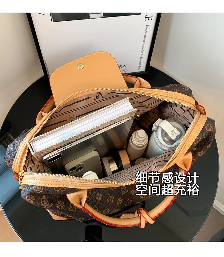 2025 New Large-Capacity Portable Tote Bag — Fashionable, Leisure & Travel-Ready, Versatile Shoulder/Crossbody Bag for Women