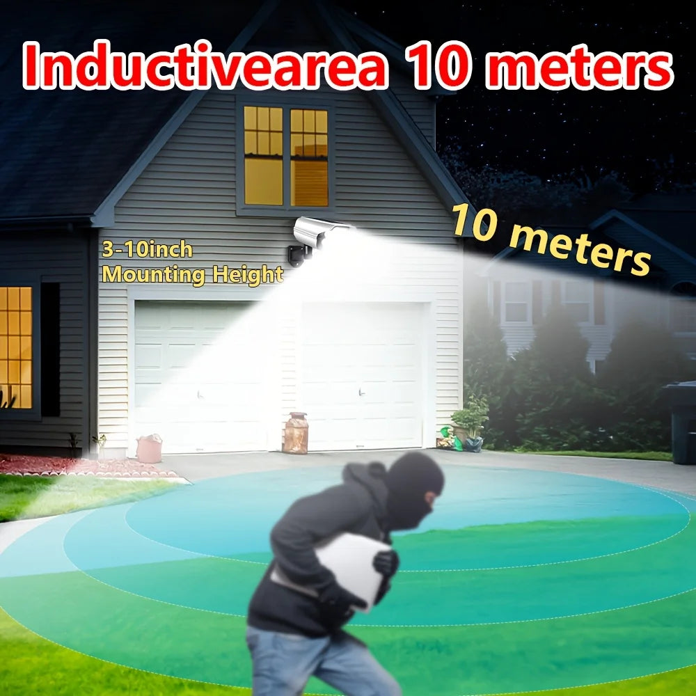 Outdoor Motion Sensor Solar Lights 2000 Lumens 77LED Solar Motion Sensor LED Light Outdoor Camera Wireless Security Floodlights