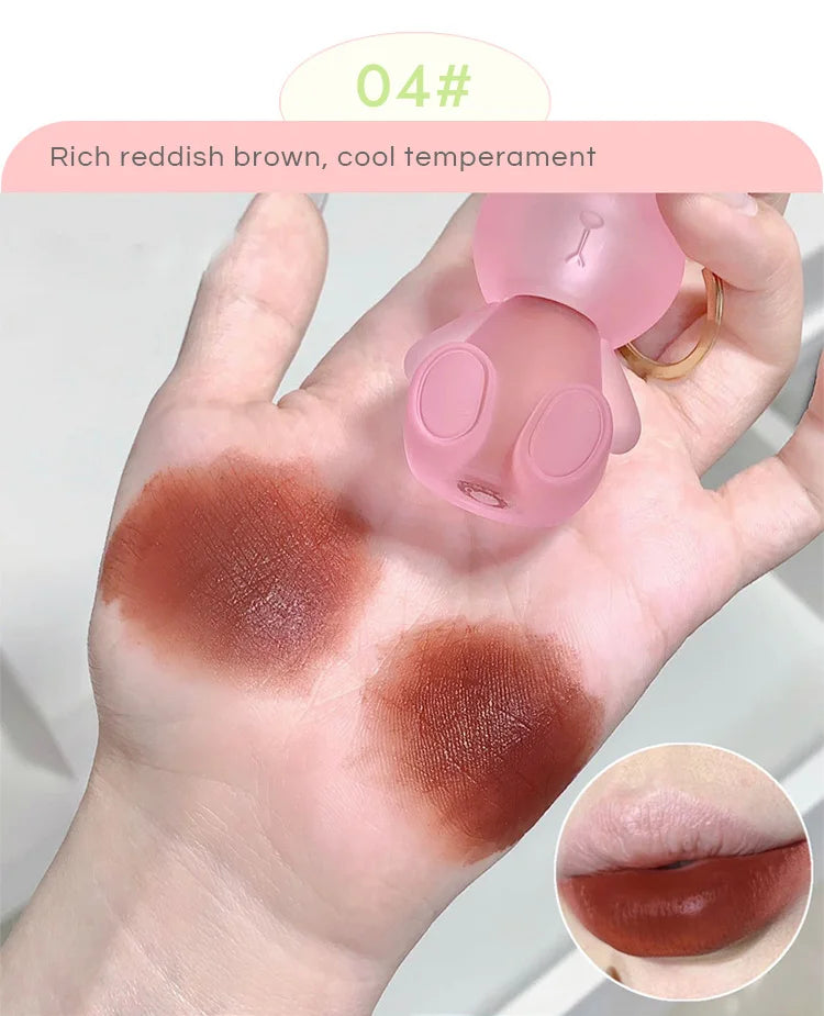 Gege Bear Rabbit Lip Glaze, Matte Velvet Lip Clay