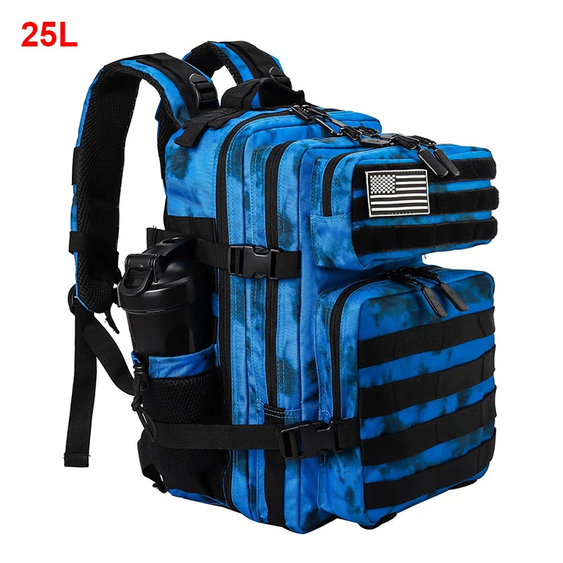 LHI 25L/35L/45L Gym Backapck Tactical Athlete Sports Fitness Bag Exercise Workout Weekend Travel Daypack with Bottle Holder