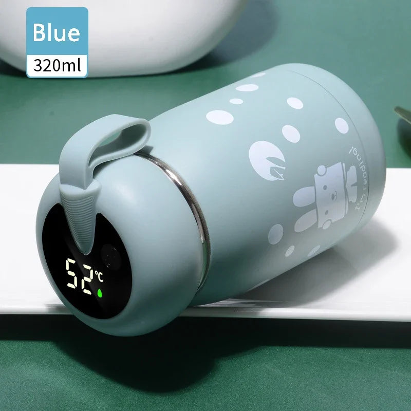 Christmas Gifts Mass Portable Coffee Mugs In-Car Tea Water Thermos Bottle Smart Insulation Cup Temperature Display Vacuum Flasks