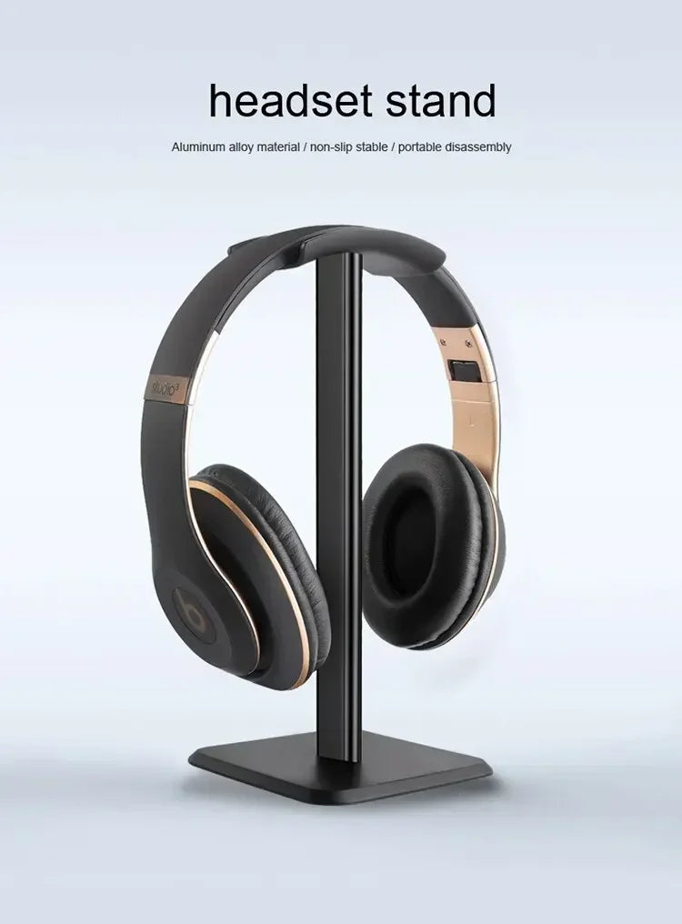 VIKEFON Head-Mounted Headphone Stand Stylish Detachable Headset Holder For Airpods Max Beats Bose Sennheiser Display Stand