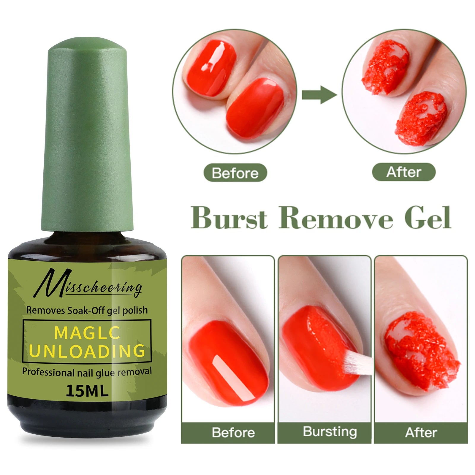 15ml Magic Fast Nail Gel Polish Remover