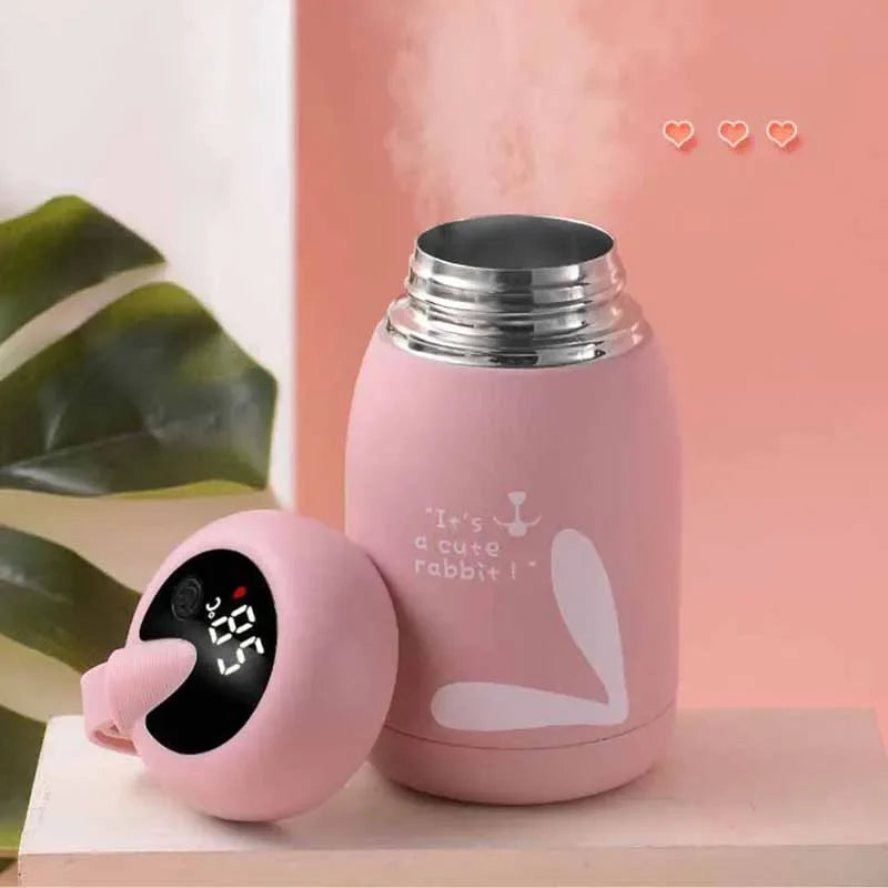 Christmas Gifts Mass Portable Coffee Mugs In-Car Tea Water Thermos Bottle Smart Insulation Cup Temperature Display Vacuum Flasks