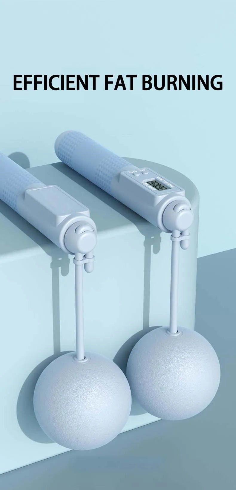 Intelligent Counting Cordless Jump Rope Professional Sports Fitness Adult Student Dual Purpose Jump Rope Sporting Goods