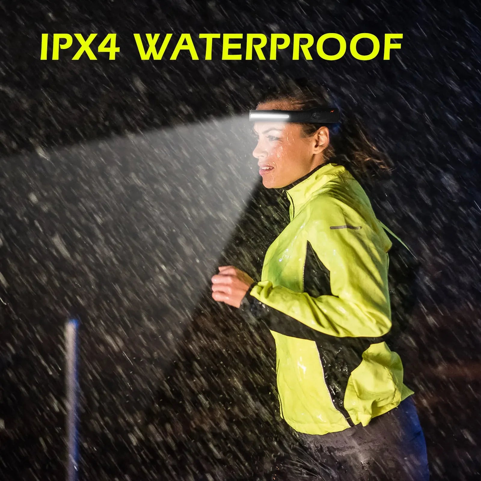 USB Rechargeable LED Sensor Headlamp COB Headlight Head Torch Work Light Waterproof Headlamp for Fishing Camping Lantern