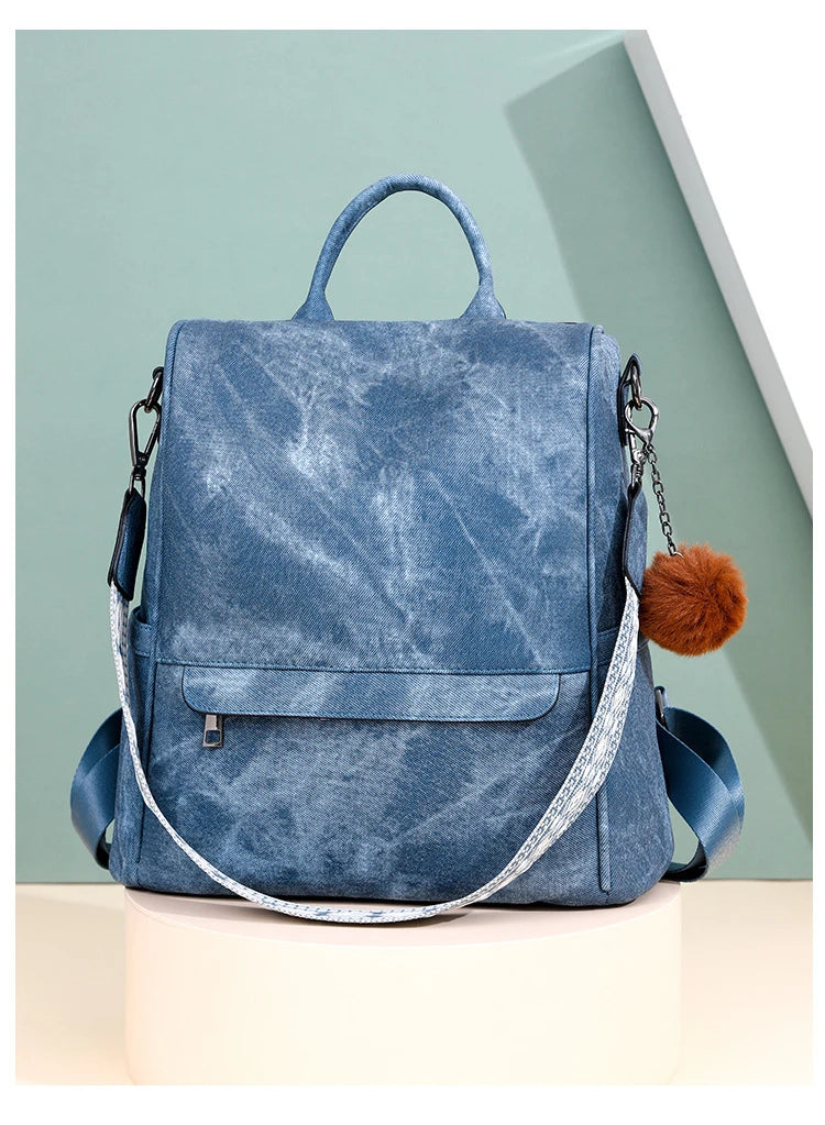 Womens Purse Leather Backpack Purse for Women Fashion Backpack Ladies Designer Ladies Shoulder Bags for Travel College Work