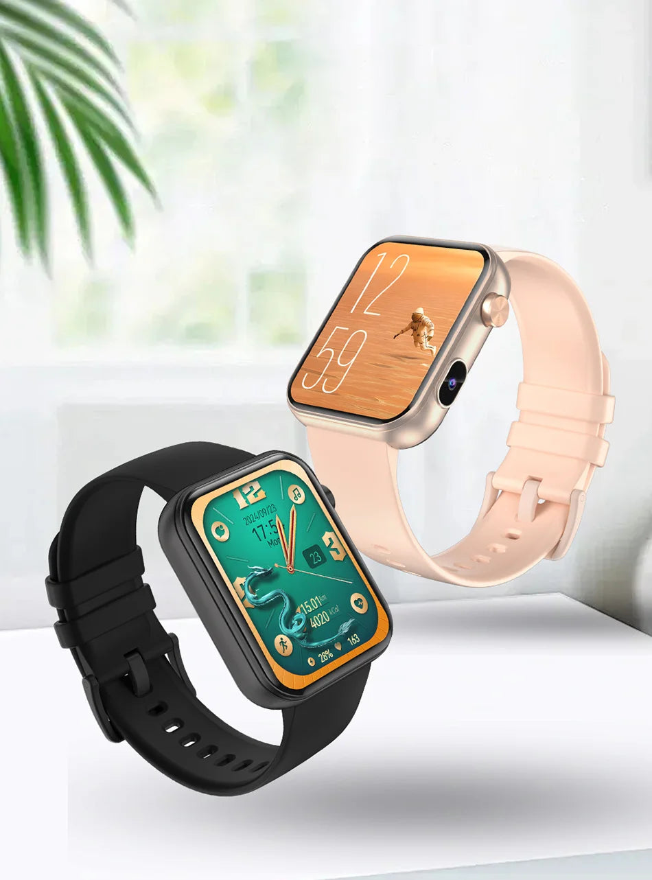 New Smart Watch Women Men Camera Take Photo Record Video Heart rate Sports Fitness Waterproof Bluetooth Call For Android iOS