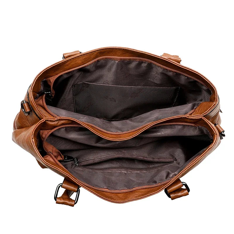 Elegant Handbags For Women High Quality Pu Leather Top-Handle Bags Purse Ladies Shoulder Crossbody Bag Casual Tote bolso purses